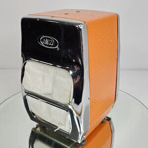 A&W Original Napkin Holder Classic Orange Chrome Wisconsin Tissue Mills